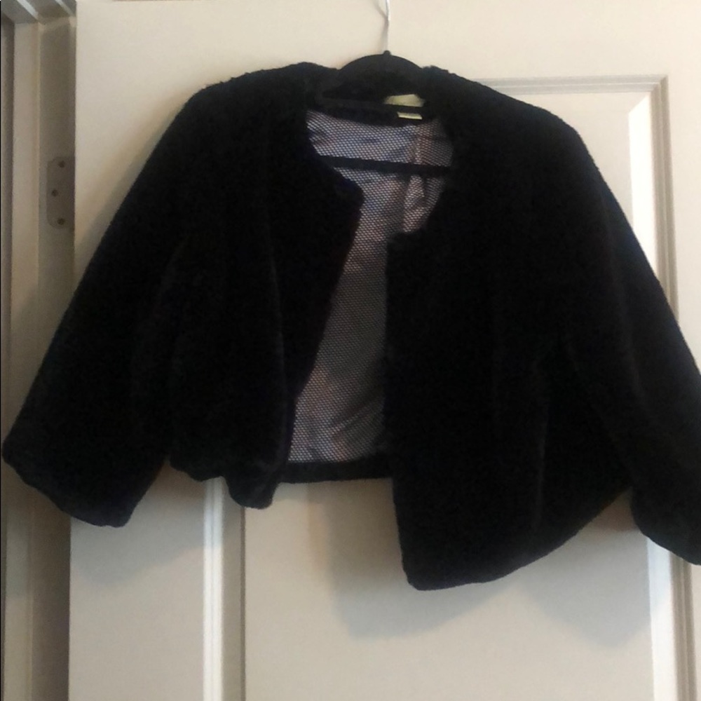 Black Faux Fur Jacket